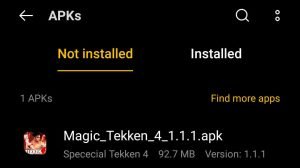 locate the Tekken 4 Apk file