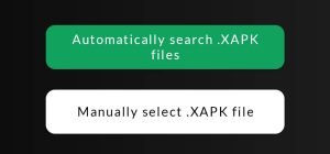 click on manually select .xapk file