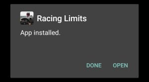 racing limits mod apk installed