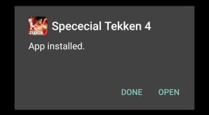 Tekken 4 Apk installed