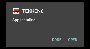 Tekken 6 apk installed