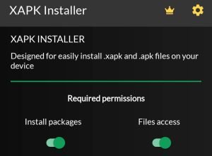 Open the XApk Installer app