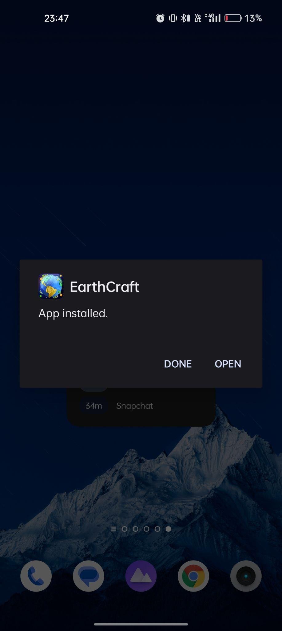 earthcraft apk installed