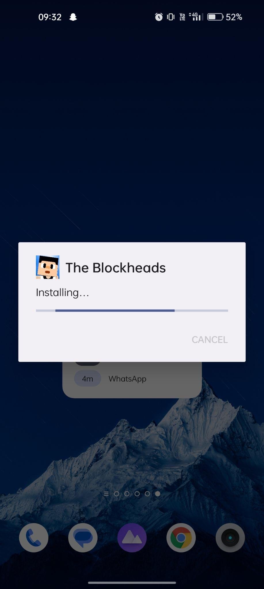 the blockheads mod apk installing