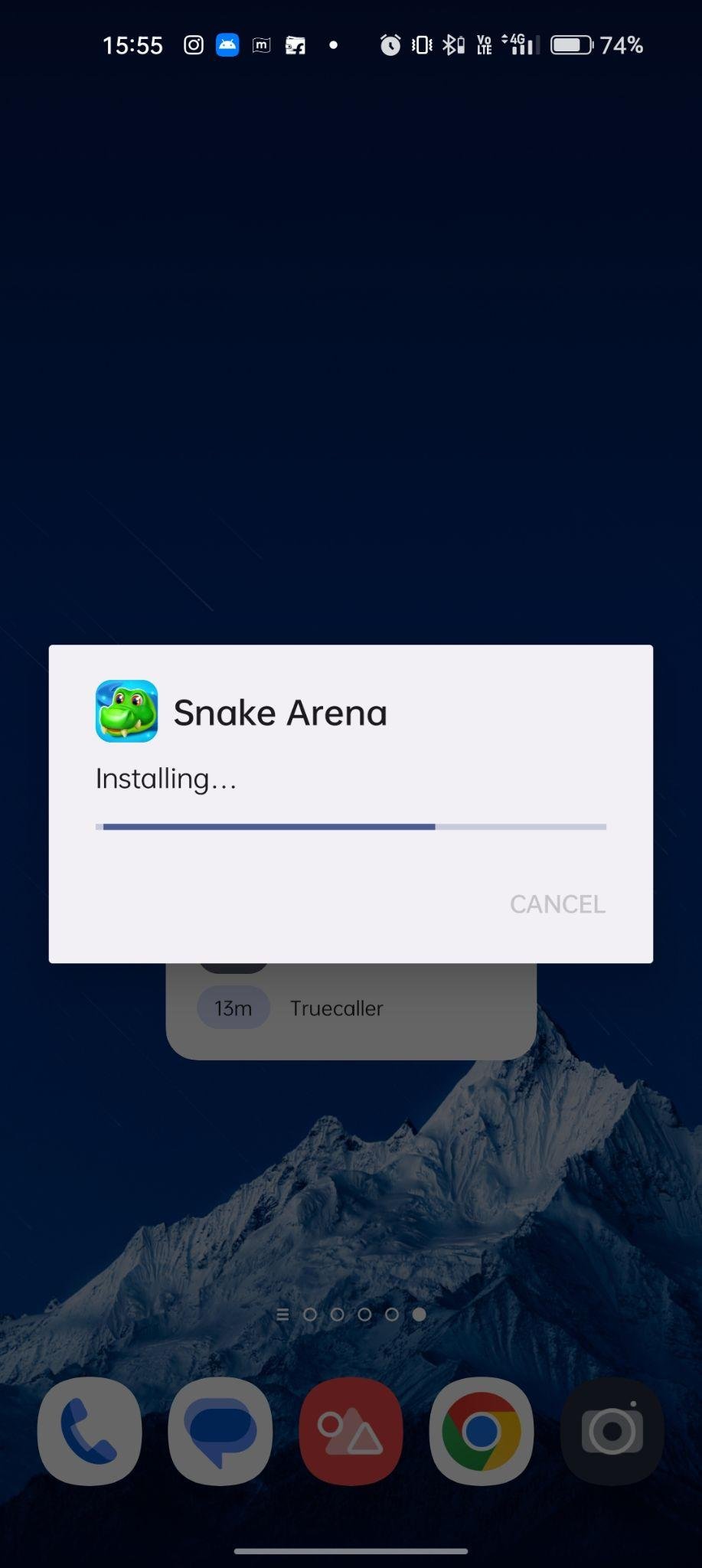 Snake Arena 3D apk installing