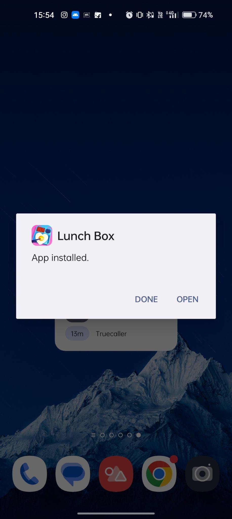 Lunch Box Ready apk installed