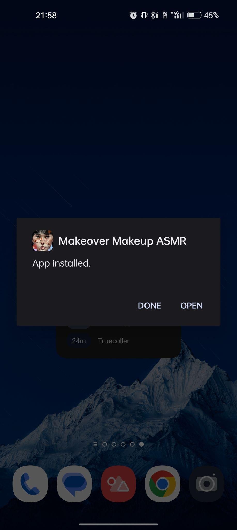 Makeover and Makeup ASMR apk installed