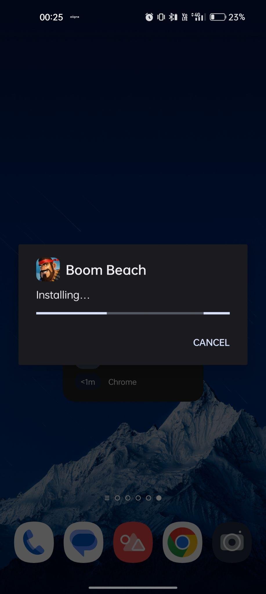 Boom Beach apk installing