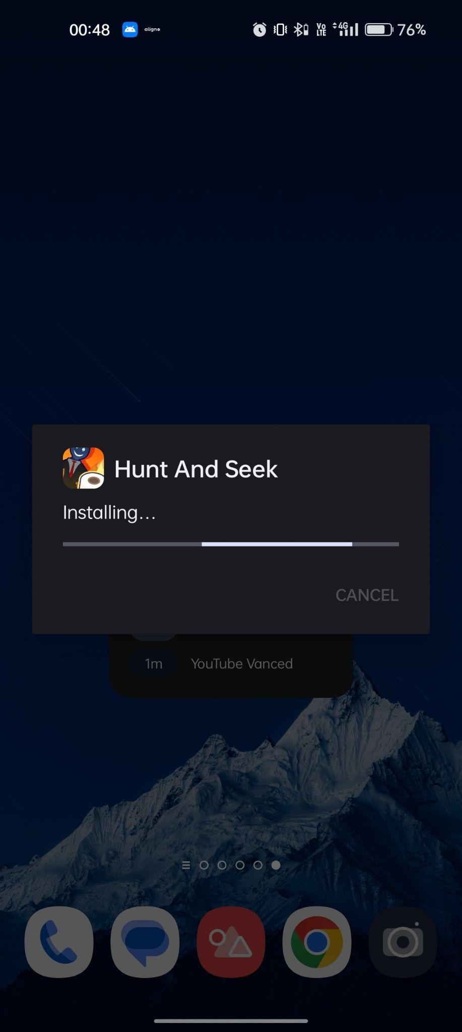 Hunt and Seek apk installing