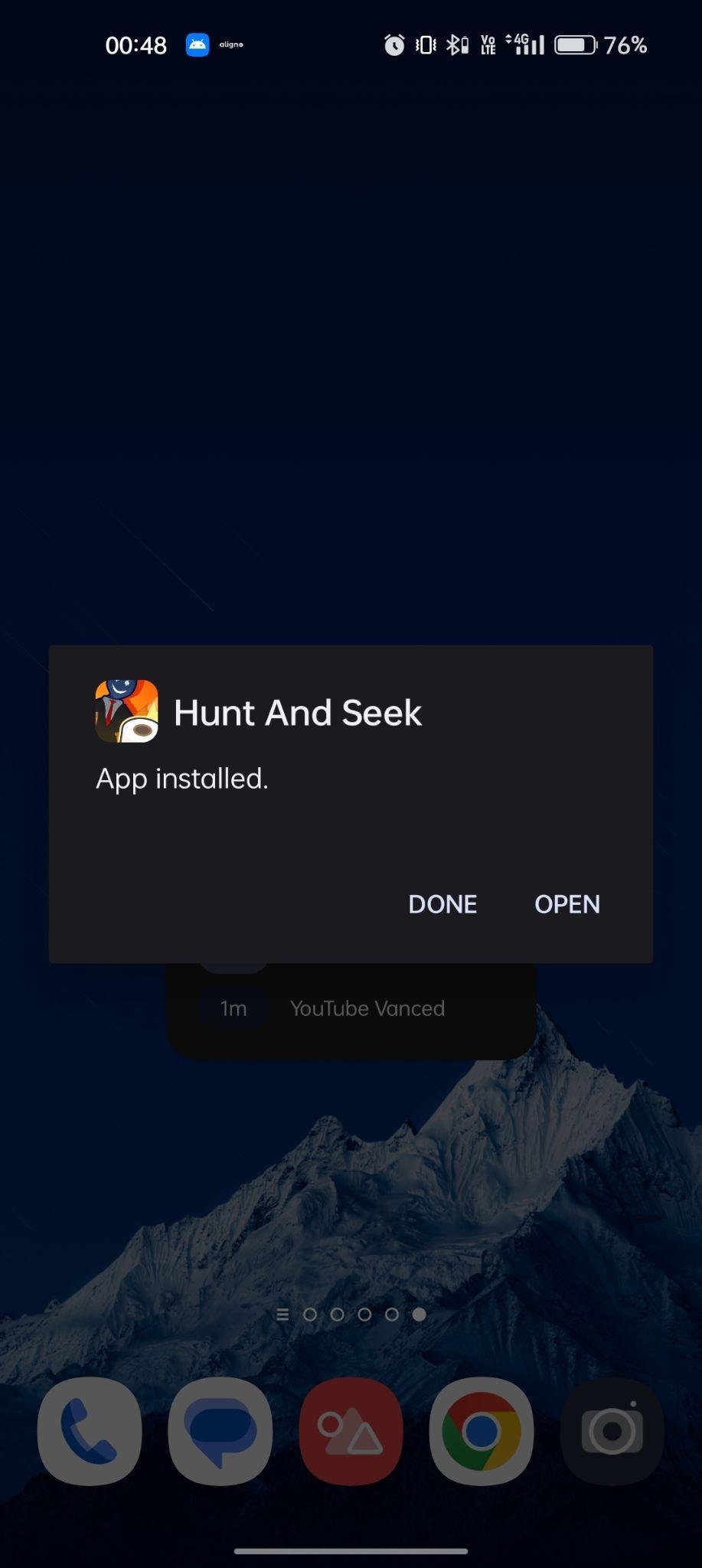 Hunt and Seek apk installed