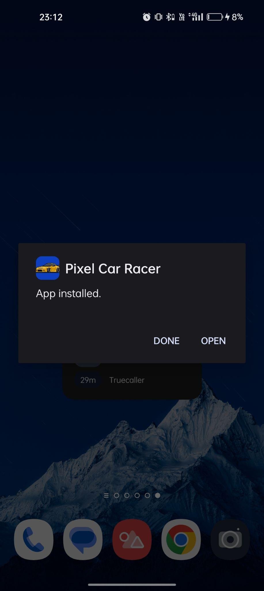 Pixel Car Racer apk installed