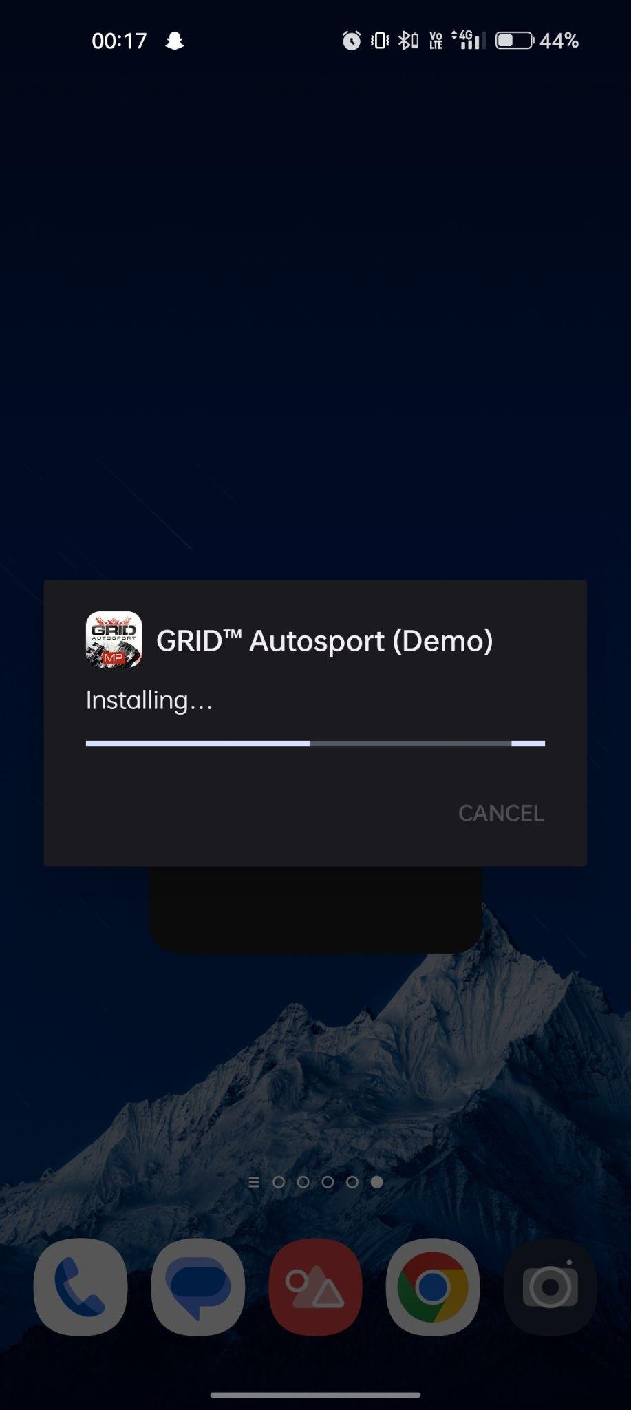GRID Autosports apk installing
