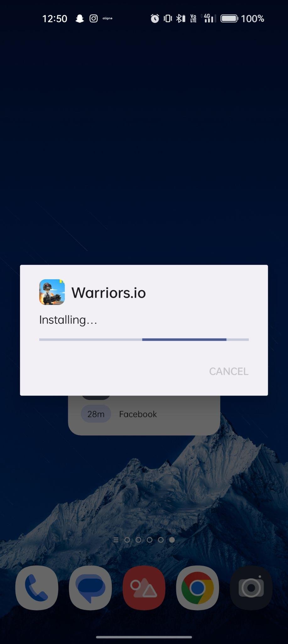 Warriors.io apk installing
