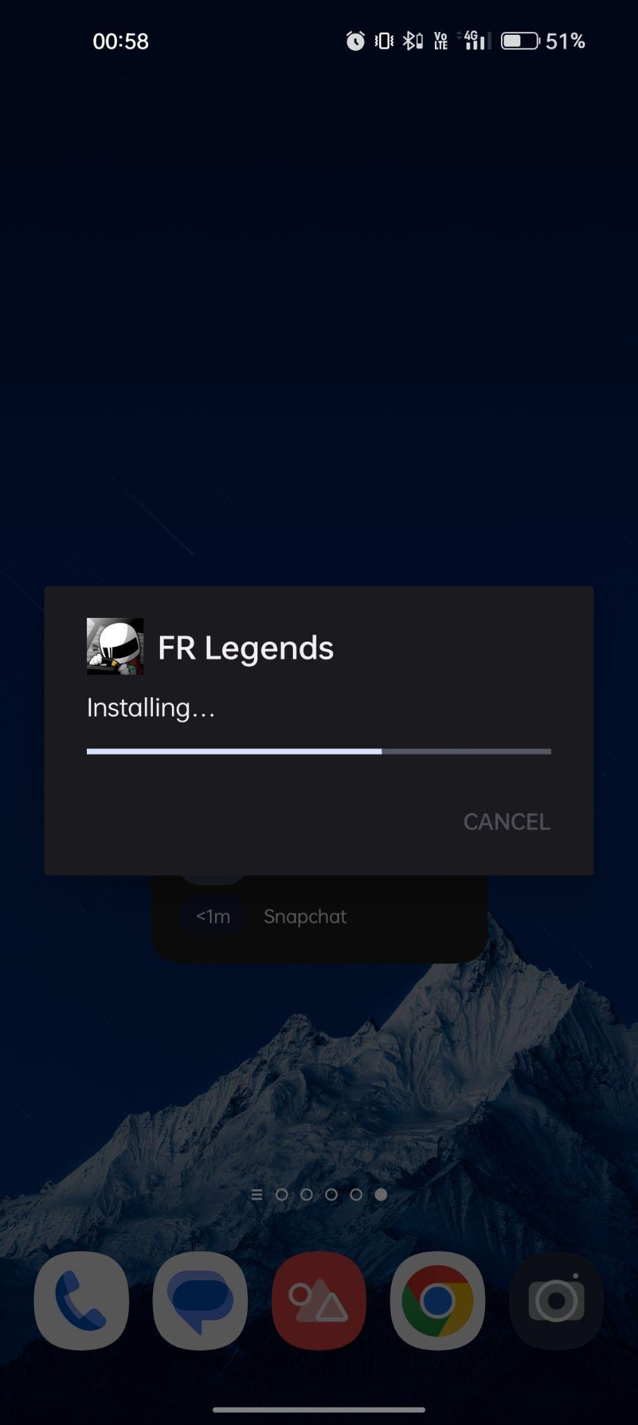 FR Legends Apk installing