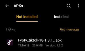 locate the Fyptt TikTok APK File