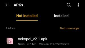 locate NekoPoi file in File Manager