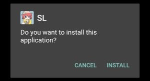 tap on the install option
