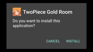 tap on Install to install Two Piece Gold Room