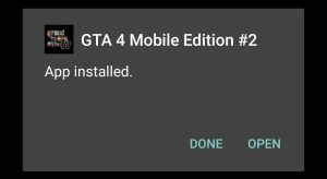 GTA 4 apk installed