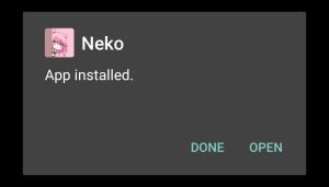 NekoPoi App installed