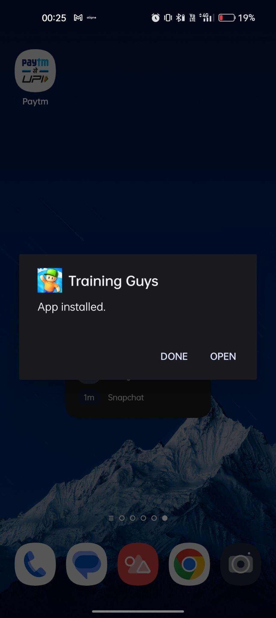 Training Guys apk installed