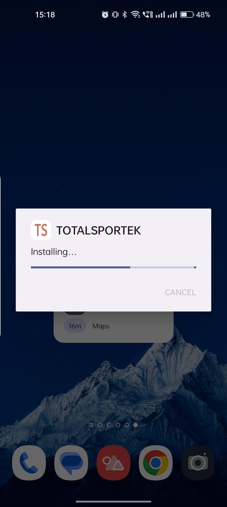 TotalSportek apk installing 