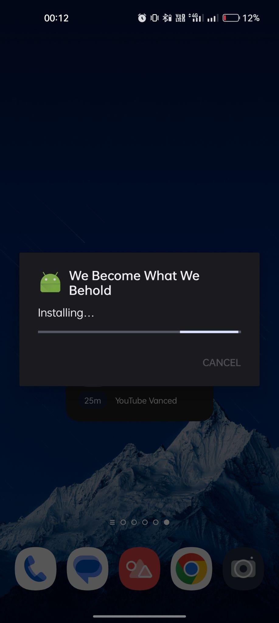 We Become What We Behold apk installing 