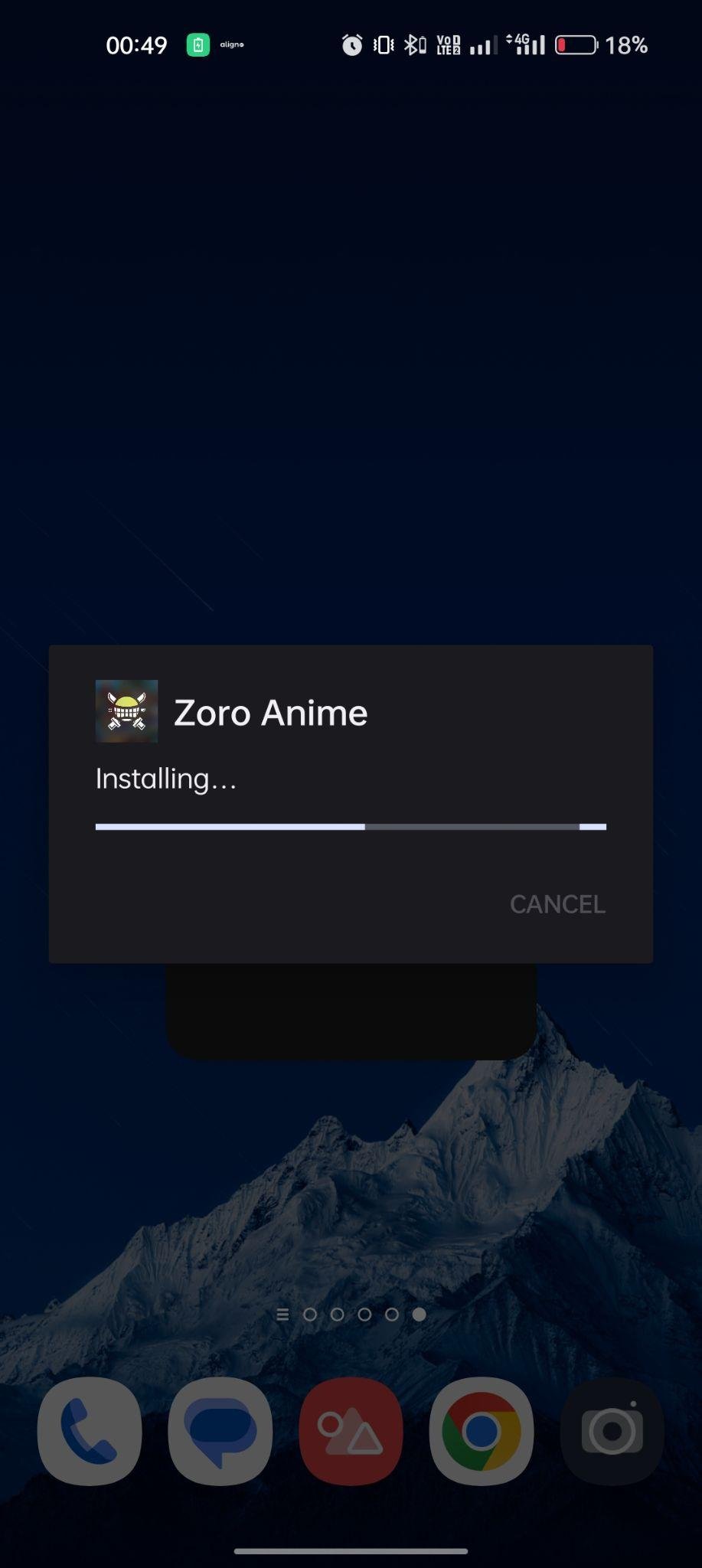 Zoro.to apk installing