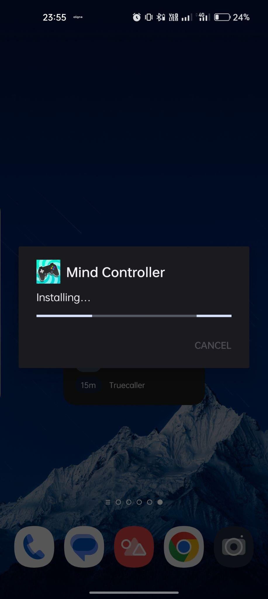 Mind Controller apk installing