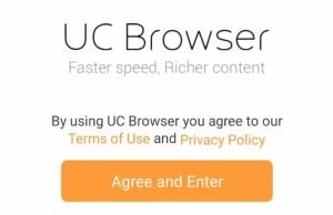 UC Browser Terms of Use and Privacy Policy