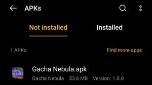 locate Gacha Nebula APK File