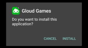 Install Gloud Games after downloading