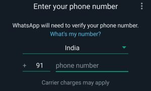 WhatsApp Black Gold verifying number