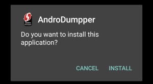 install AndroDumpper after downloading