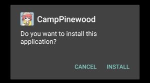 install Camp Pinewood after downloading