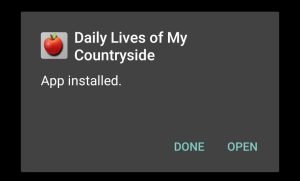 Daily Lives Of My Countryside successfully installed