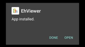 Ehviewer successfully installed