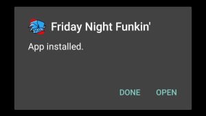 Funkin Debug 1 successfully installed