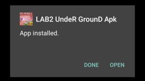 LAB2 UndeR GrounD successfully installed
