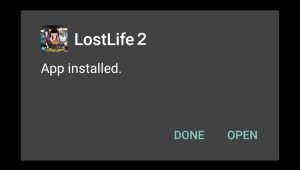 Lost Life 2 successfully installed