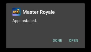 Master Royale successfully installed