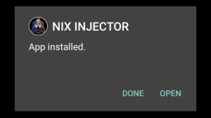 NiX Injector App installed