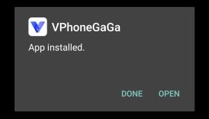 VPhoneGaga App installed