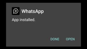 WhatsApp Black Gold APK Installed