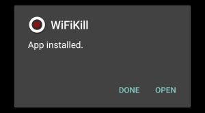 WiFiKill successfully installed