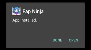 Fap Ninja successfully installed