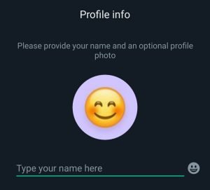 set up your profile in WhatsApp Black Gold