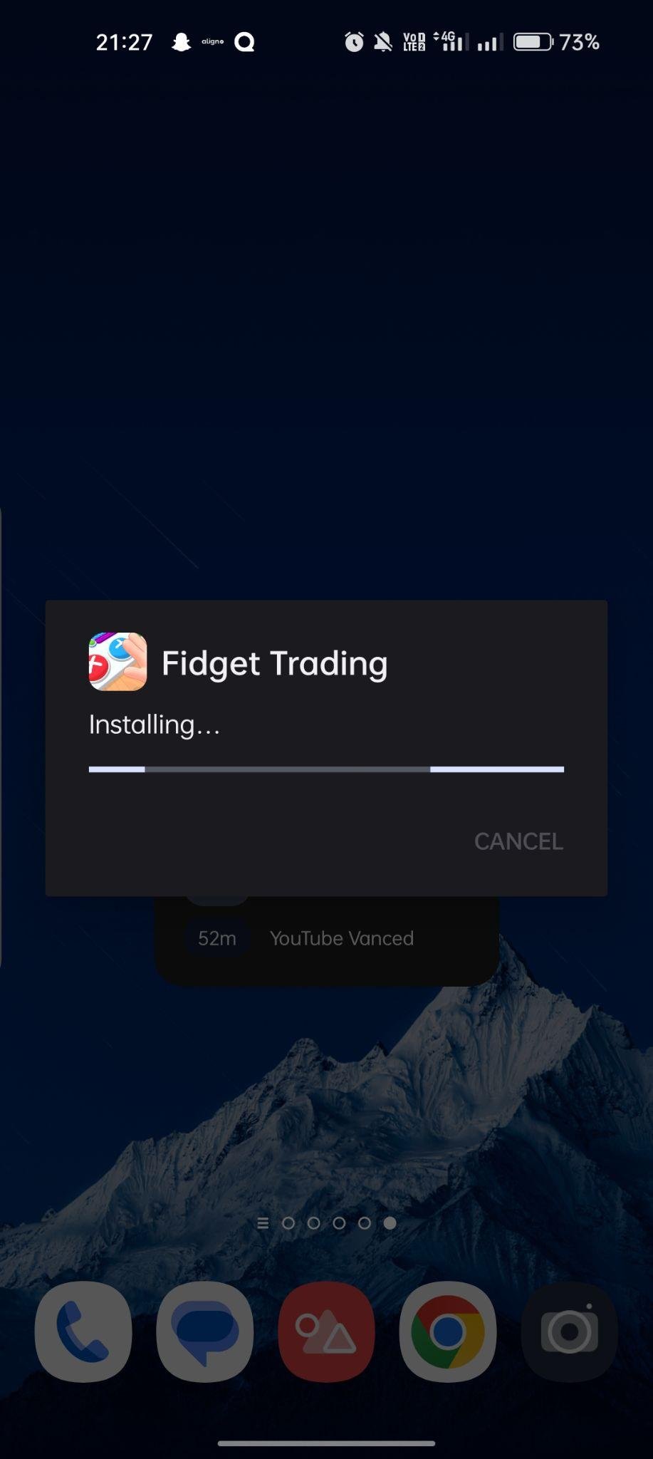 Fidget Trading 3D apk installing