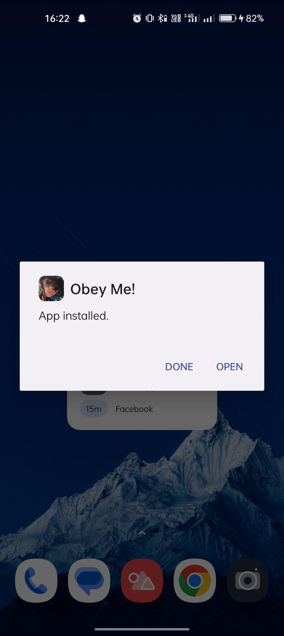 Obey Me! apk installed