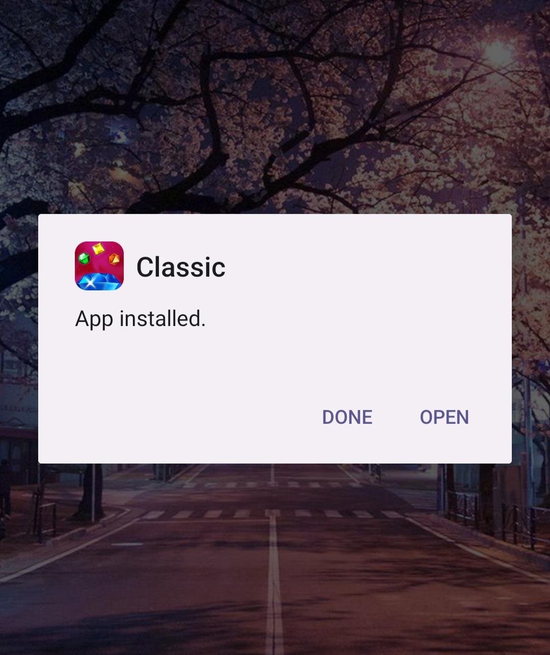 Bejeweled Classic apk installed